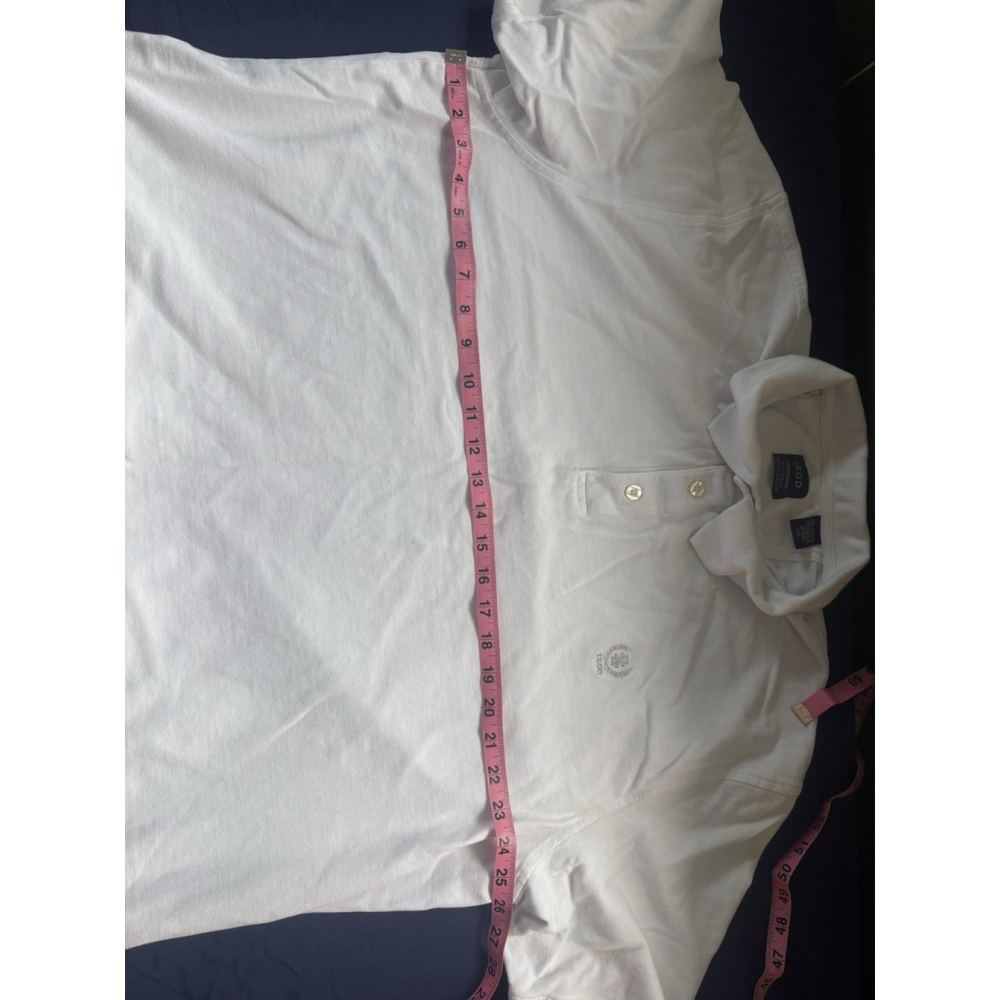 IZOD Silk Wash Polo Shirt Mens 2XL Preppy 100% Cotton Short Sleeve Crest Logo - Picture 8 of 8